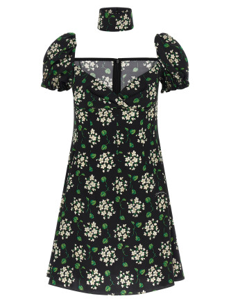 Мини DOLCE & GABBANA Flower print dress