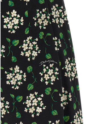 Мини DOLCE & GABBANA Flower print dress (F659HTFSA85HX6BX) #