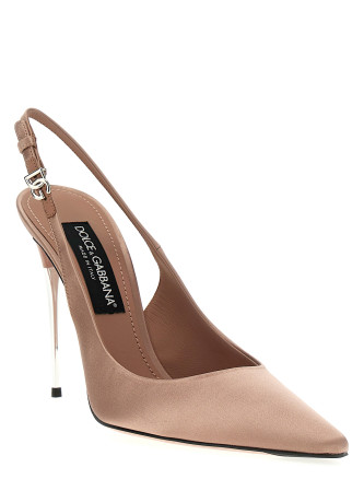 Обувь на каблуке DOLCE & GABBANA Satin slingbacks (CG0776A76308H056) #