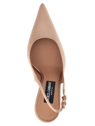 Обувь на каблуке DOLCE & GABBANA Satin slingbacks (CG0776A76308H056) #