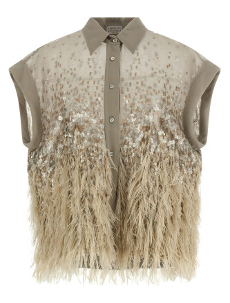 Рубашка, блузка BRUNELLO CUCINELLI Short-sleeved shirt