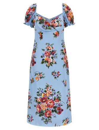 Миди DOLCE & GABBANA 'Mazzo di fiori'