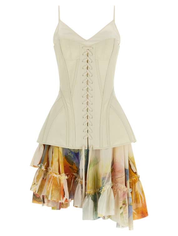 Мини MCQUEEN Corset dress (873218QZARY9015) #1