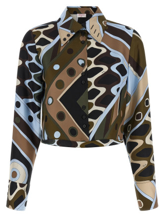 Рубашка, блузка EMILIO PUCCI Twill shirt