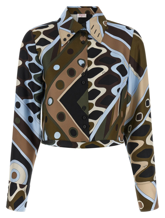 Рубашка, блузка EMILIO PUCCI Twill shirt (6HRJ156H841016) #1