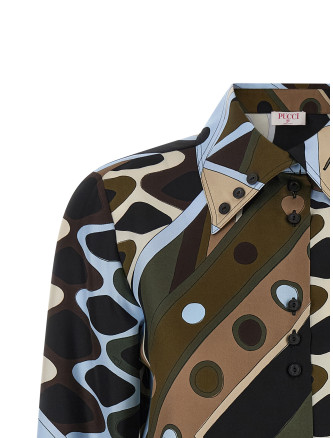 Рубашка, блузка EMILIO PUCCI Twill shirt (6HRJ156H841016) #