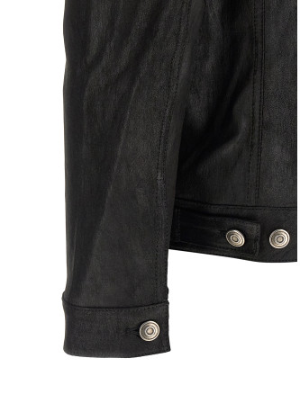 Кожаная куртка GIORGIO BRATO Leather jacket (GU26S24094MGSDNERO) #