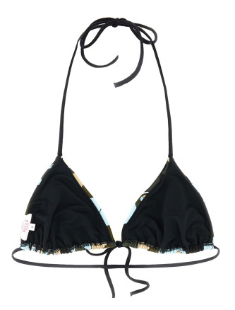 Пляжная одежда EMILIO PUCCI Triangle bikini top (6HMX236H865P18) #