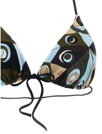 Пляжная одежда EMILIO PUCCI Triangle bikini top (6HMX236H865P18) #