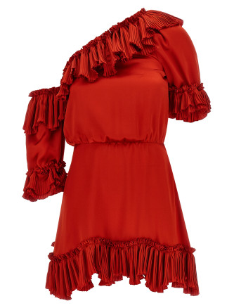 Мини SAINT LAURENT Silk dress