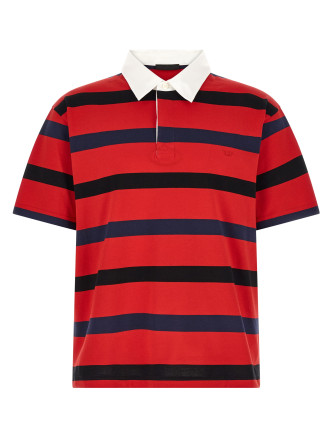 Поло PRADA Striped polo shirt