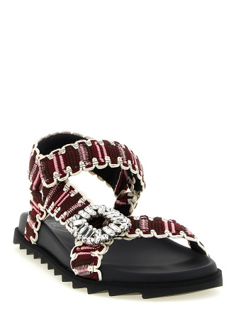 Плоские сандалии ROGER VIVIER 'Slidy Viv' (RVW45844700V7SR613) #