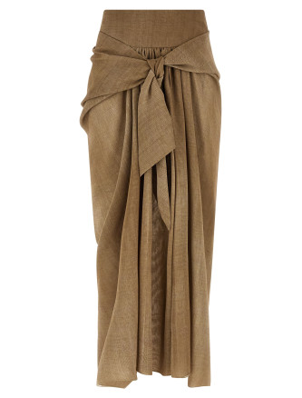 Мини ERMANNO SCERVINO Marocain skirt