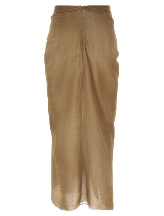 Мини ERMANNO SCERVINO Marocain skirt (D482O704RWKS4850) #