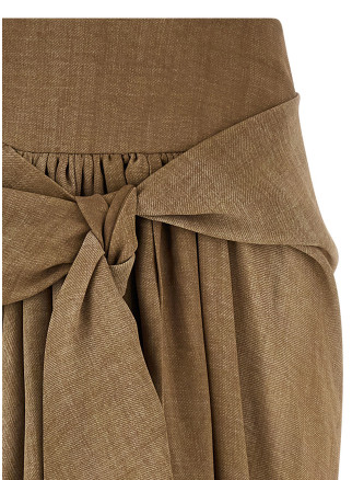 Мини ERMANNO SCERVINO Marocain skirt (D482O704RWKS4850) #