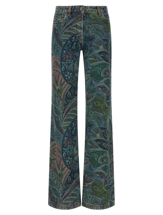 Джинсы ETRO Floral print jeans (WRNB0026AKI31S9882) #1