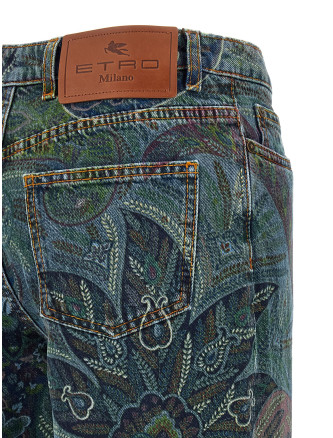Джинсы ETRO Floral print jeans (WRNB0026AKI31S9882) #