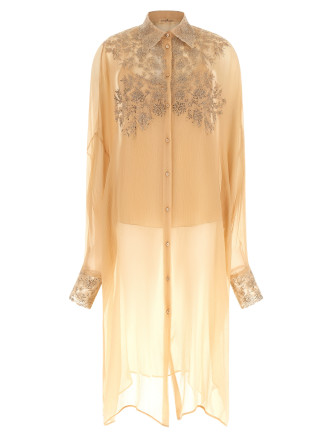 Макси ERMANNO SCERVINO Embroidery dress