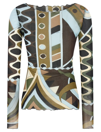 Футболка EMILIO PUCCI 'Vivara' (6HJM476H849016) #