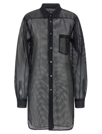 Рубашка, блузка COMME DES GARCONS BLACK Mesh shirt