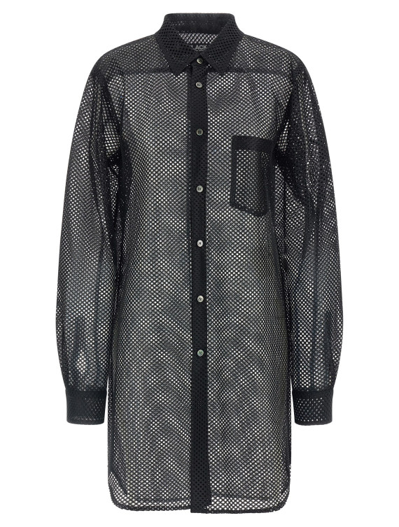 Рубашка, блузка COMME DES GARCONS BLACK Mesh shirt (1QB0161) #1