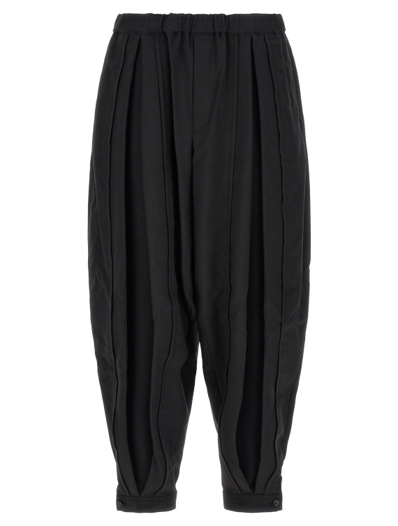 Брюки COMME DES GARCONS BLACK Barrel leg pants (1QP0061) #1