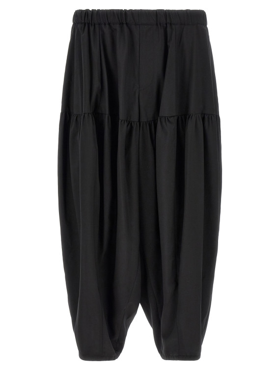 Брюки COMME DES GARCONS BLACK Barrel leg pants (1QP0081) #1