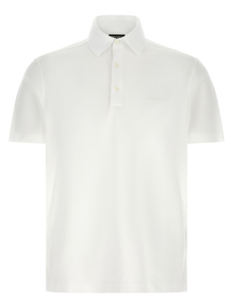 Поло ZEGNA Piqué cotton polo shirt