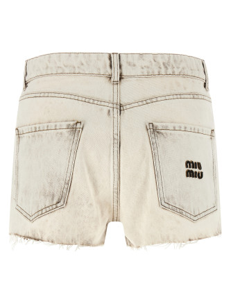 Бермуды, шорты MIU Denim shorts (GWP602SOOO183TF0009) #