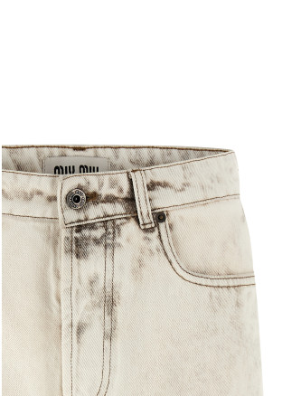 Бермуды, шорты MIU Denim shorts (GWP602SOOO183TF0009) #