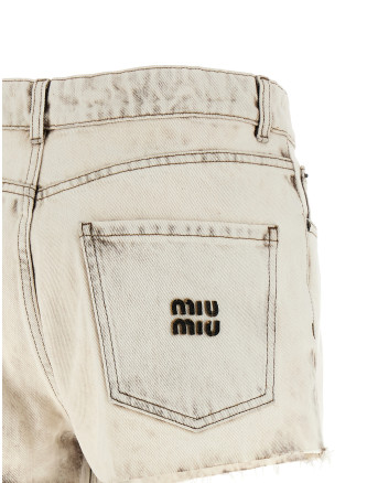Бермуды, шорты MIU Denim shorts (GWP602SOOO183TF0009) #