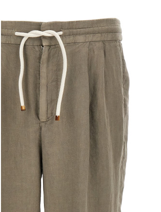 Брюки BRUNELLO CUCINELLI Linen trousers (M243DE1710C6018) #