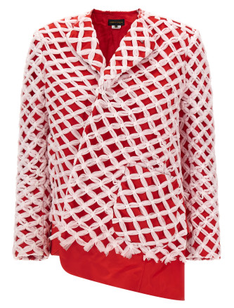 Пенжак, костюм COMME DES GARÇONS Tulle weave blazer