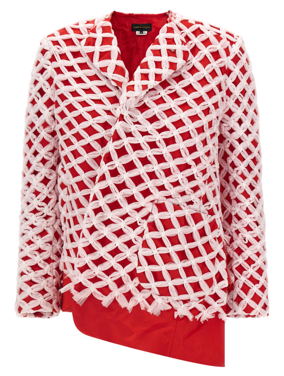 Пиджак, костюм COMME DES GARÇONS Tulle weave blazer (GQJ0201) #1