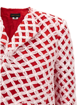 Пиджак, костюм COMME DES GARÇONS Tulle weave blazer (GQJ0201) #
