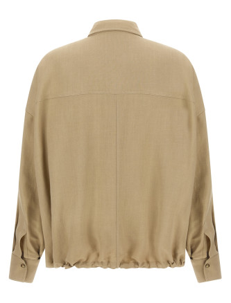 Рубашка, блузка BRUNELLO CUCINELLI Fluid twill shirt (MH126NE416C9195) #