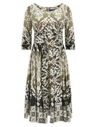 Миди SAMANTHA SUNG 'Abelia' (ABELIADRESSKHAKI) #