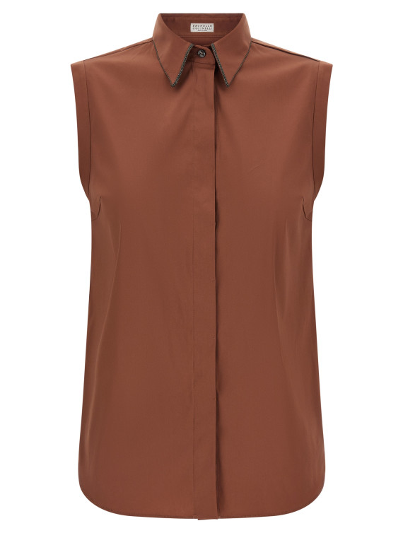 Рубашка, блузка BRUNELLO CUCINELLI 'Shiny Trim' (M0091MA616C4182) #1