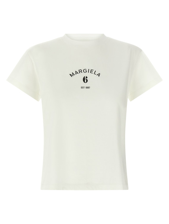 Футболка MM6 MAISON MARGIELA Logo print T-shirt (S62GD0216M20048101) #1