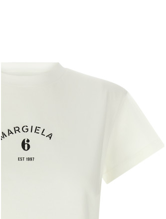 Футболка MM6 MAISON MARGIELA Logo print T-shirt (S62GD0216M20048101) #