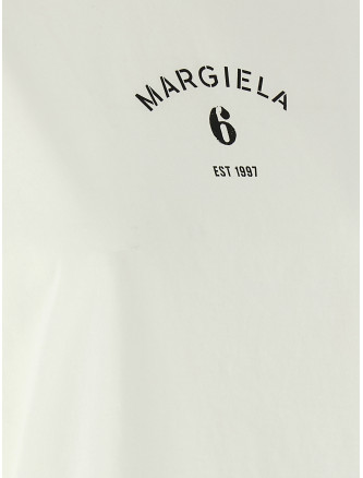 Футболка MM6 MAISON MARGIELA Logo print T-shirt (S62GD0216M20048101) #