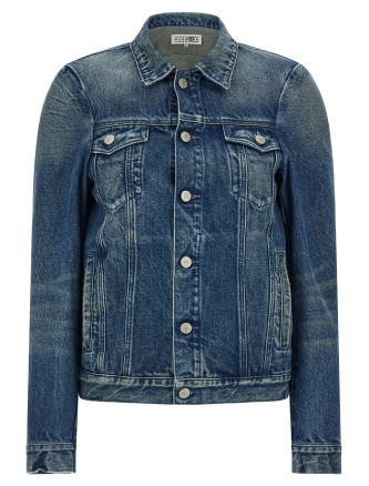 Джинсовая куртка MM6 MAISON MARGIELA 'Numeric Signature MM6'