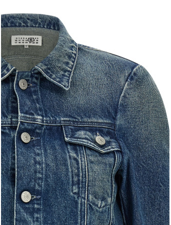 Джинсовая куртка MM6 MAISON MARGIELA 'Numeric Signature MM6' (S62AN0180M30058961) #