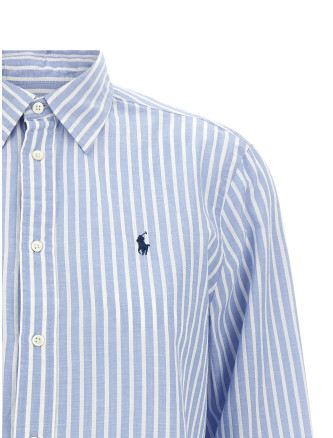 Рубашка, блузка POLO RALPH LAUREN Cotton and linen shirt (211971514503) #