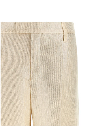Брюки BRUNELLO CUCINELLI Lamé linen pants (ML596P8492C729) #