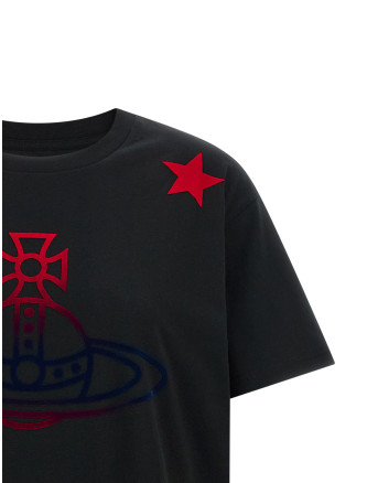 Футболка VIVIENNE WESTWOOD 'Orb and Stars Classic' (3G010056J00B9N401) #