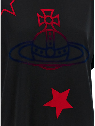Футболка VIVIENNE WESTWOOD 'Orb and Stars Classic' (3G010056J00B9N401) #