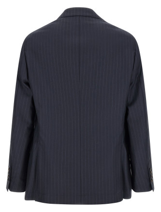 Блейзер BRUNELLO CUCINELLI Pinstripe batavia blazer (MN4747BTCC003) #