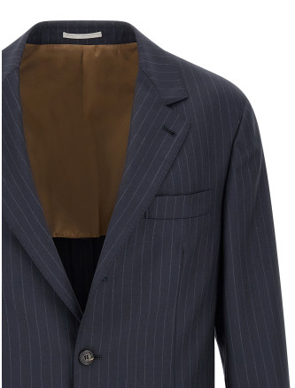 Блейзер BRUNELLO CUCINELLI Pinstripe batavia blazer (MN4747BTCC003) #