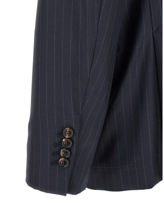 Блейзер BRUNELLO CUCINELLI Pinstripe batavia blazer (MN4747BTCC003) #